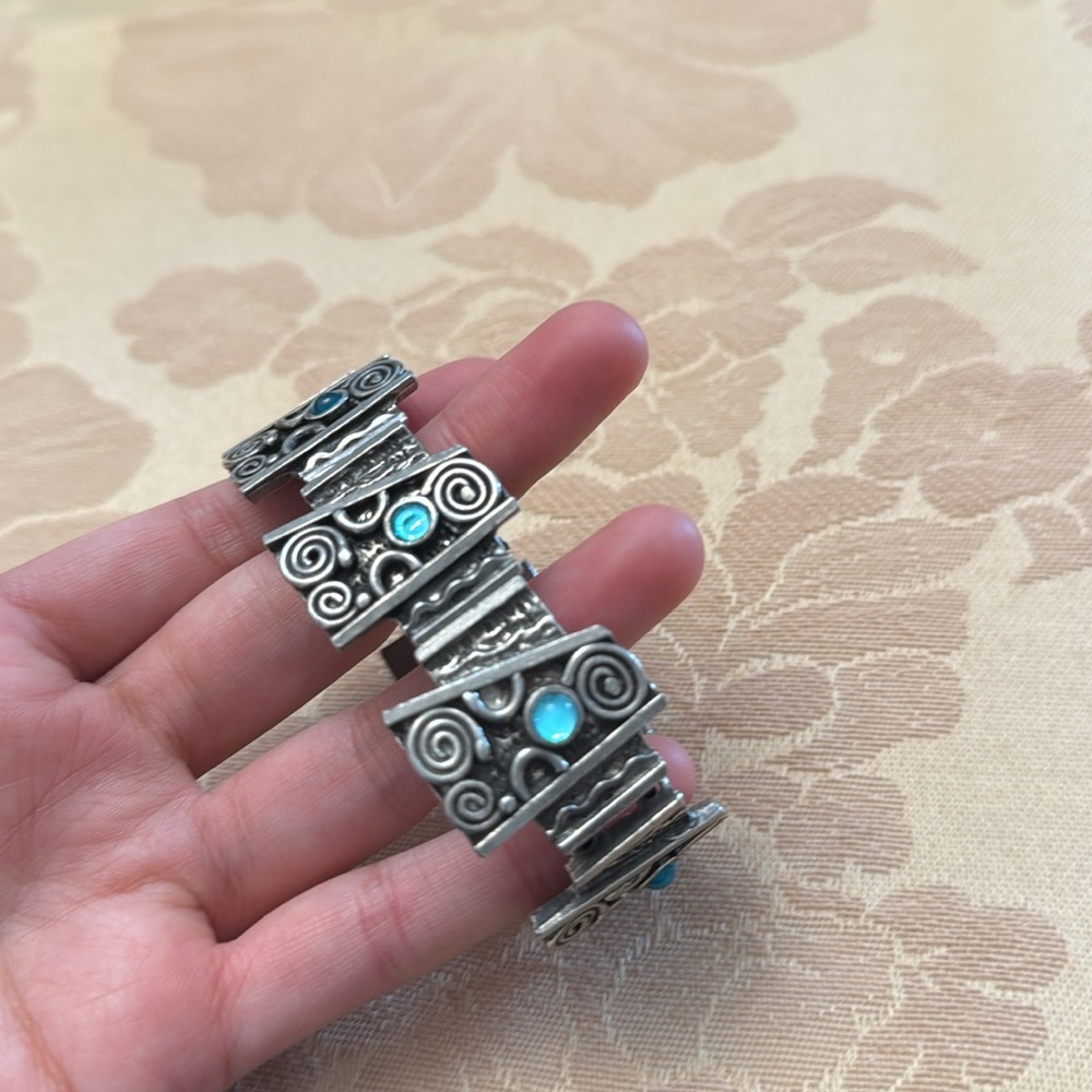 Beautiful bracelet wrist bracelet stretchy band bracelet which blue cute stones - Picture 9 of 9